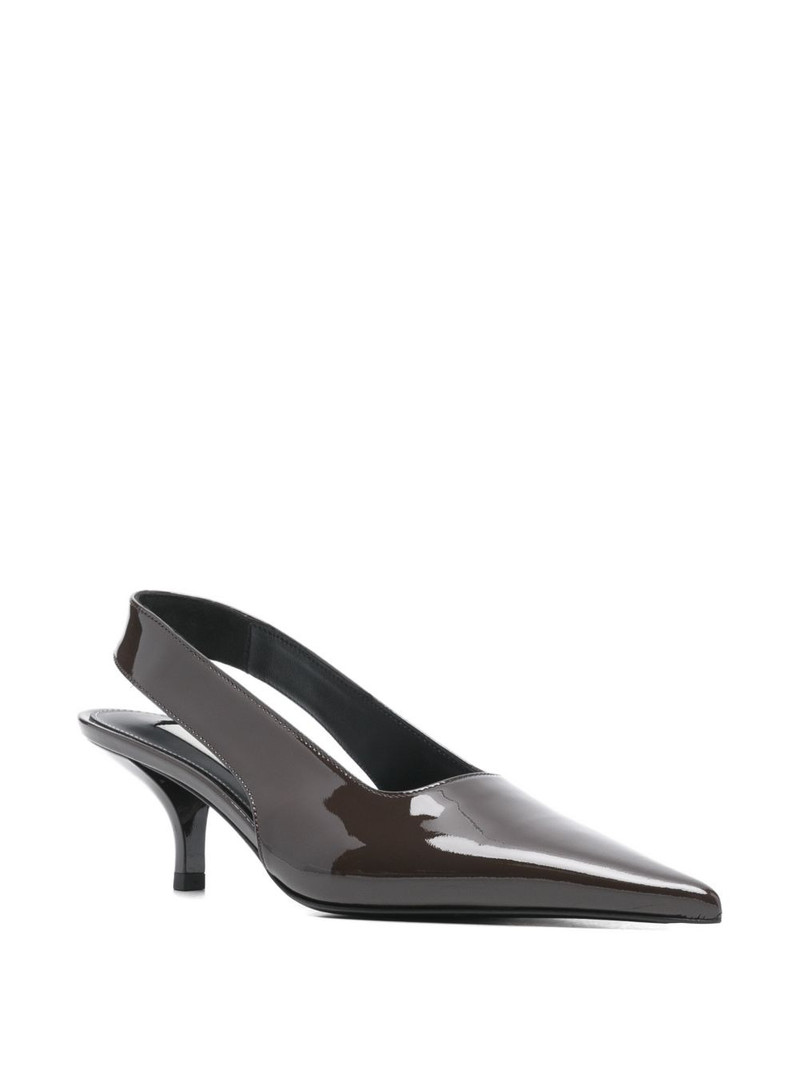 TOTEME slingback calf leather pumps outlook