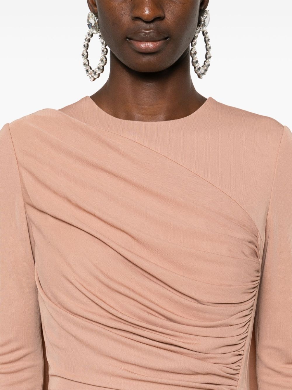 draped-detail gown - 5