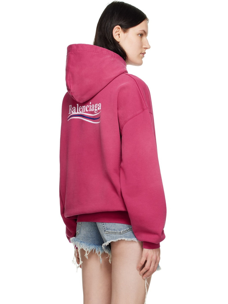 Pink Embroidered Hoodie 3