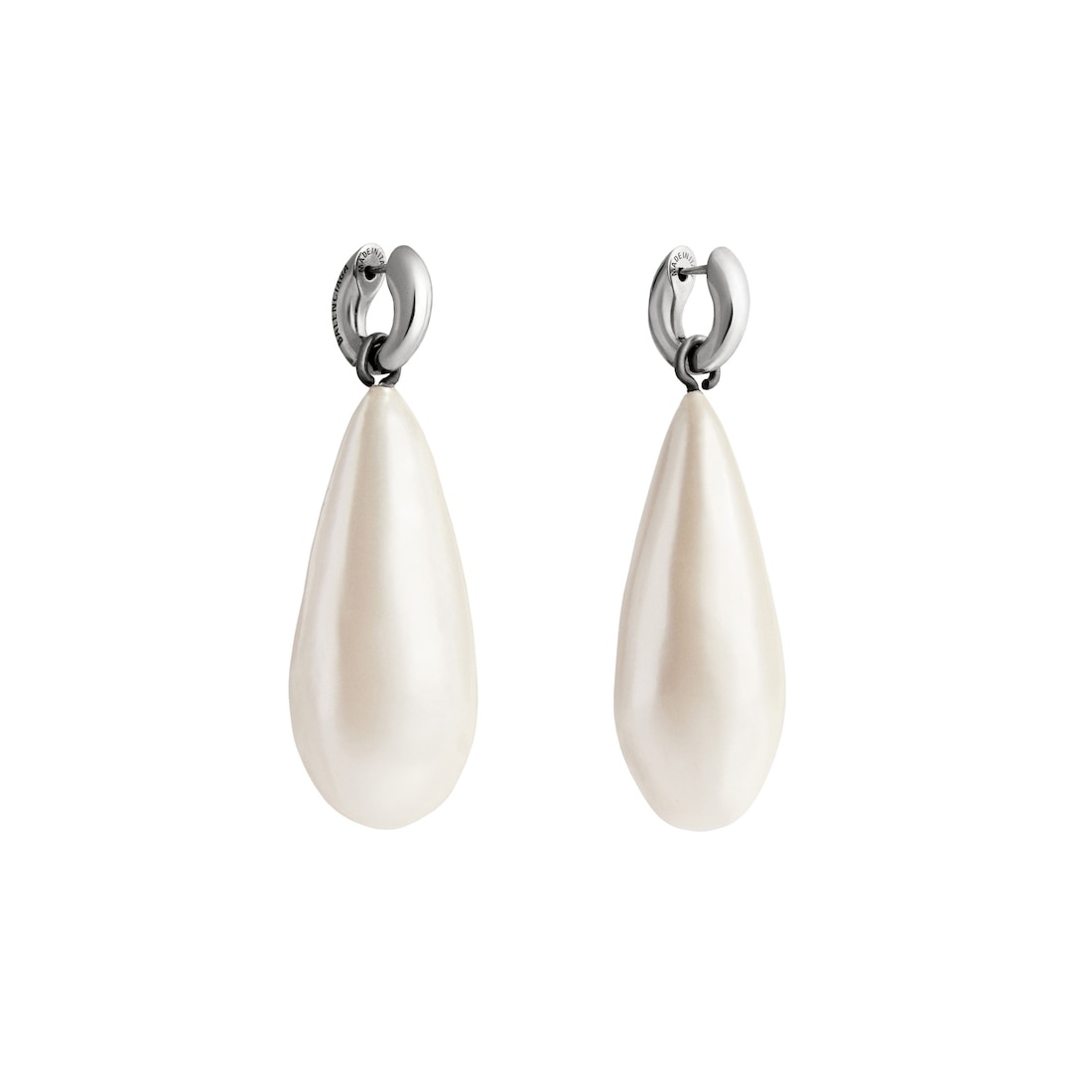 Women's Palazzo Pearl Earrings  in Antique Silver - 3