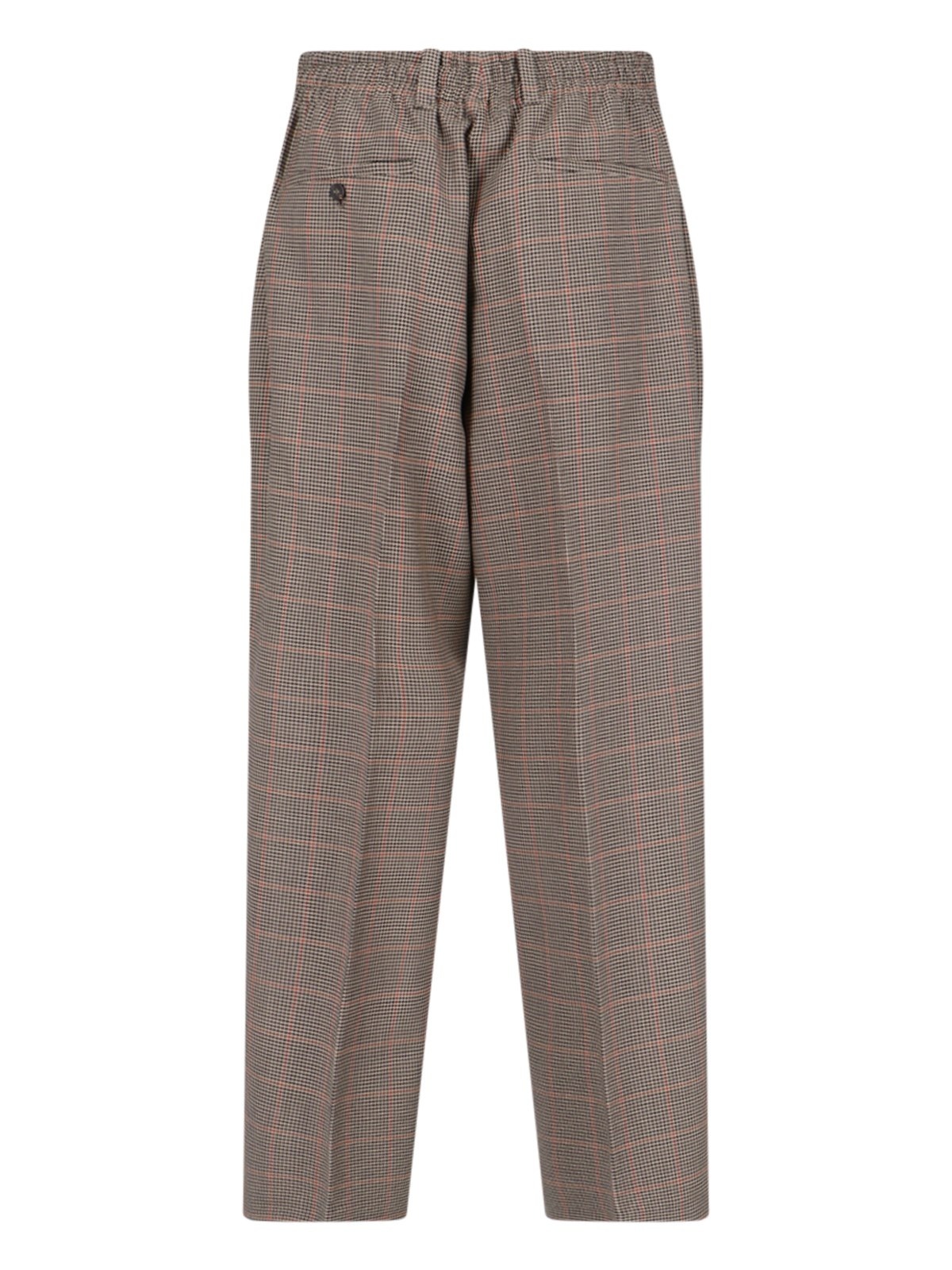 WIDE CHECKED TROUSERS - 2