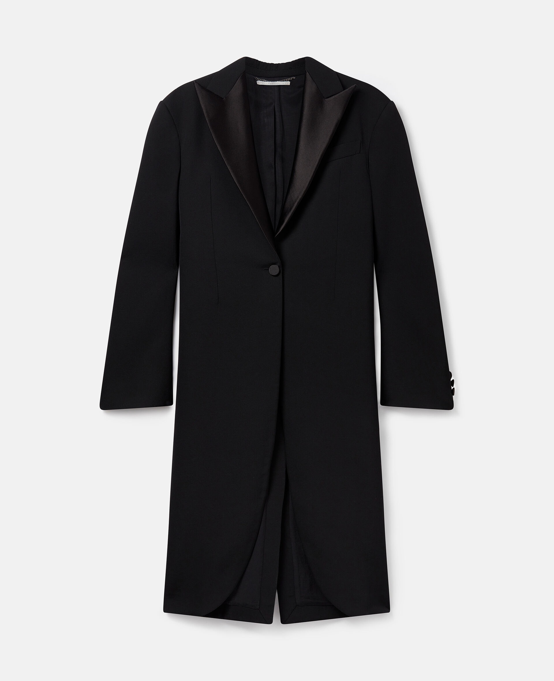 Peak Lapels Wool Coat - 1