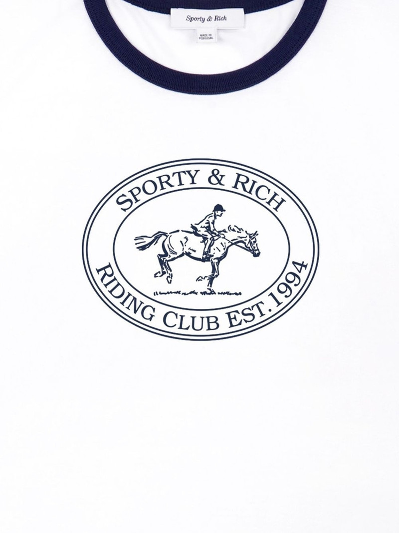 Sporty & Rich Riding Club Ringer T-shirt outlook