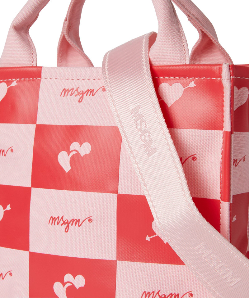 Blended cotton MSGM mini Canvas Tote Bag 4