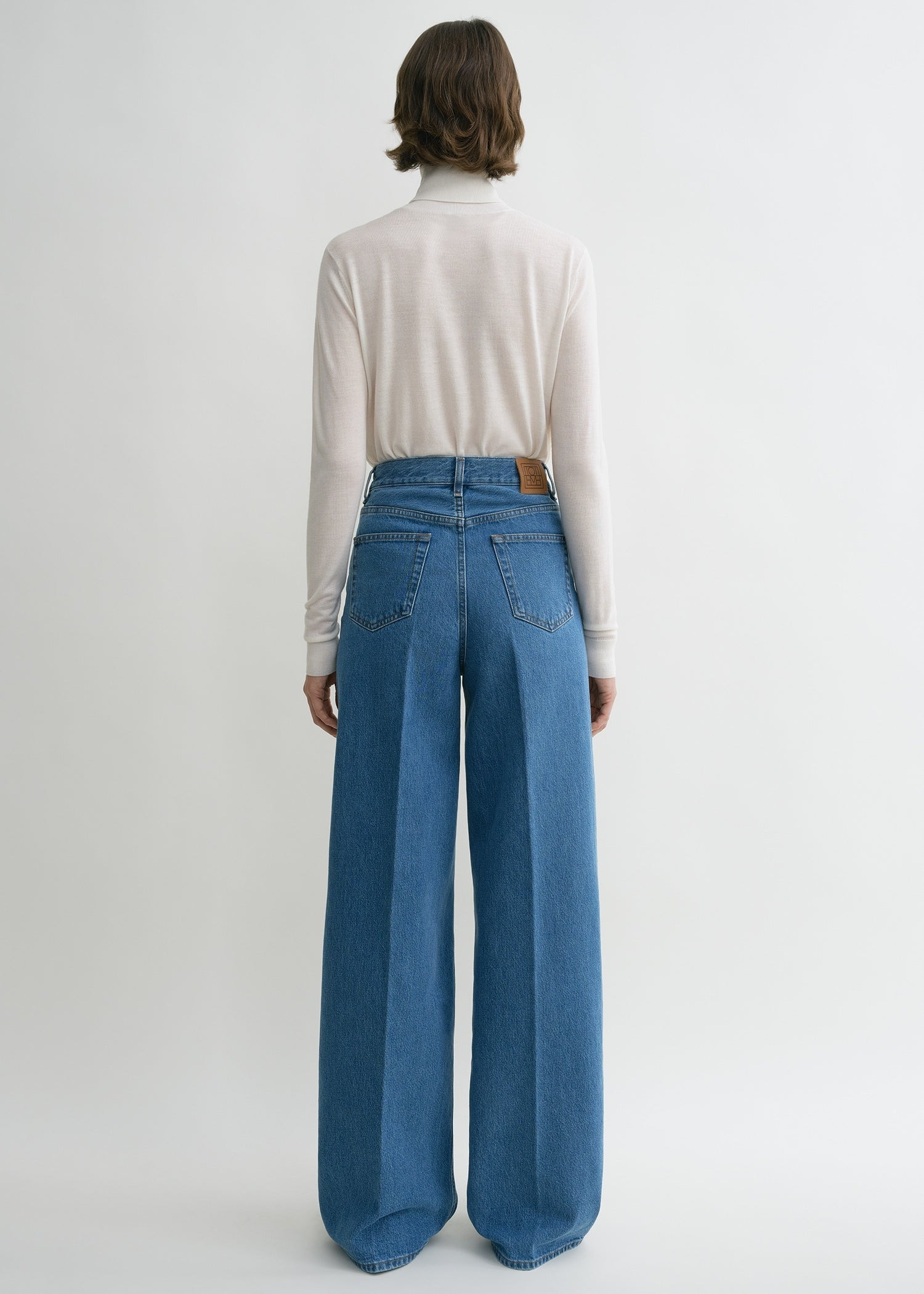 Wide leg denim vibrant blue - 4