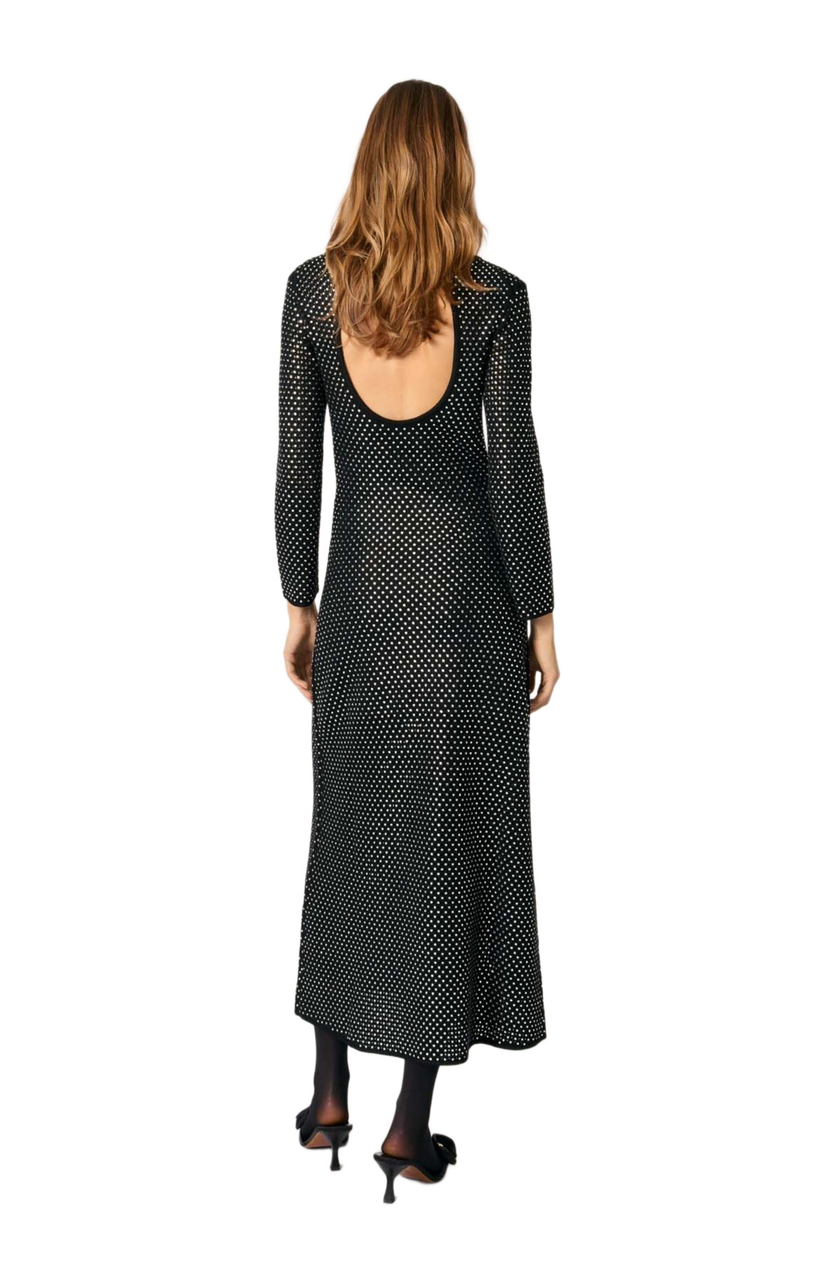 maje Rhinestone maxi dress in Black at Nordstrom - 3