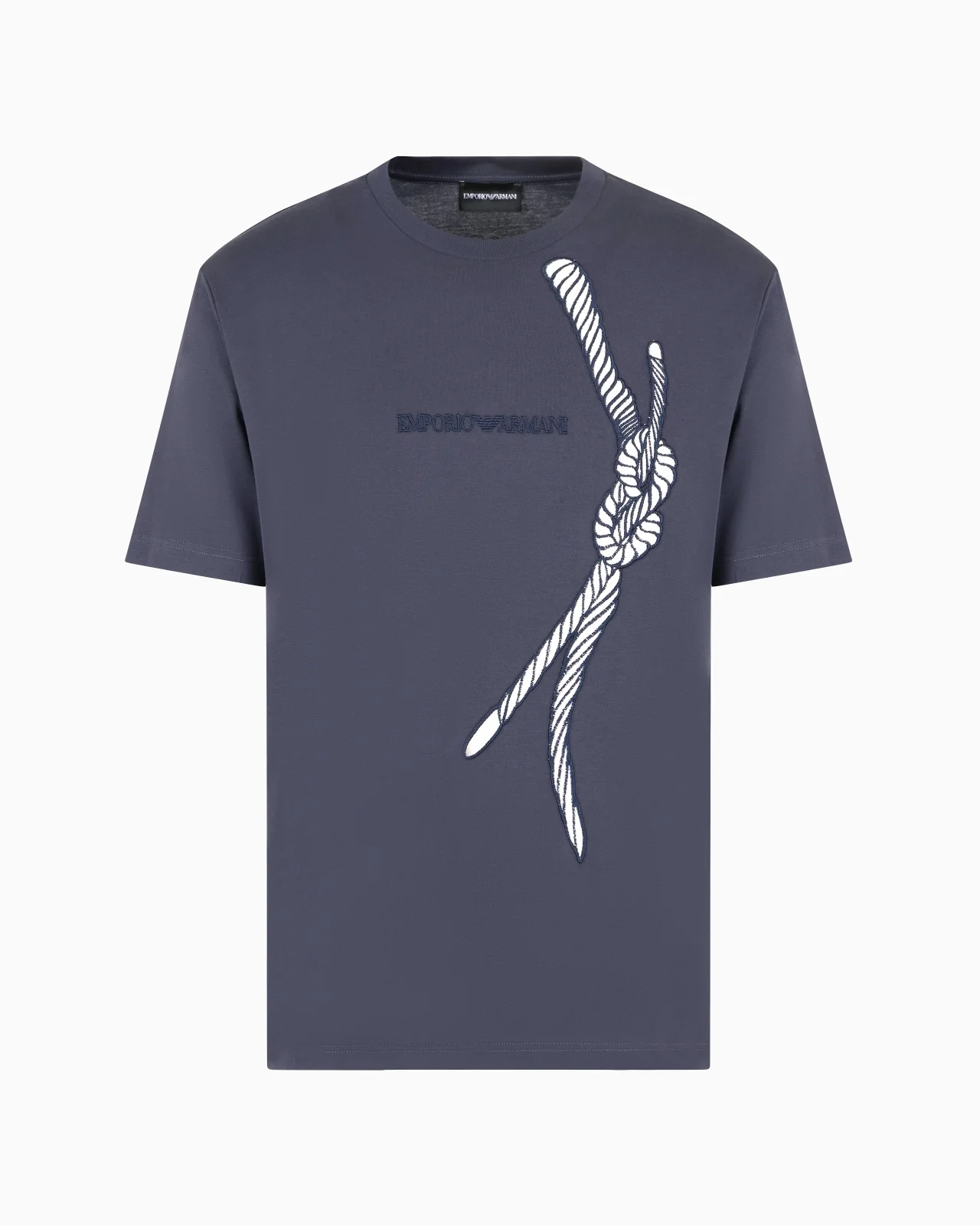 Jersey T-shirt with rope embroidery and ASV logo - 1