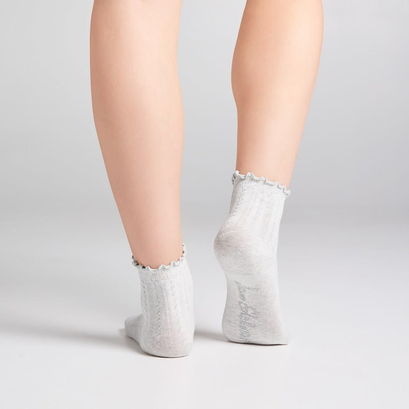 3 Pack Cotton Blend Pointelle Midanklet 3
