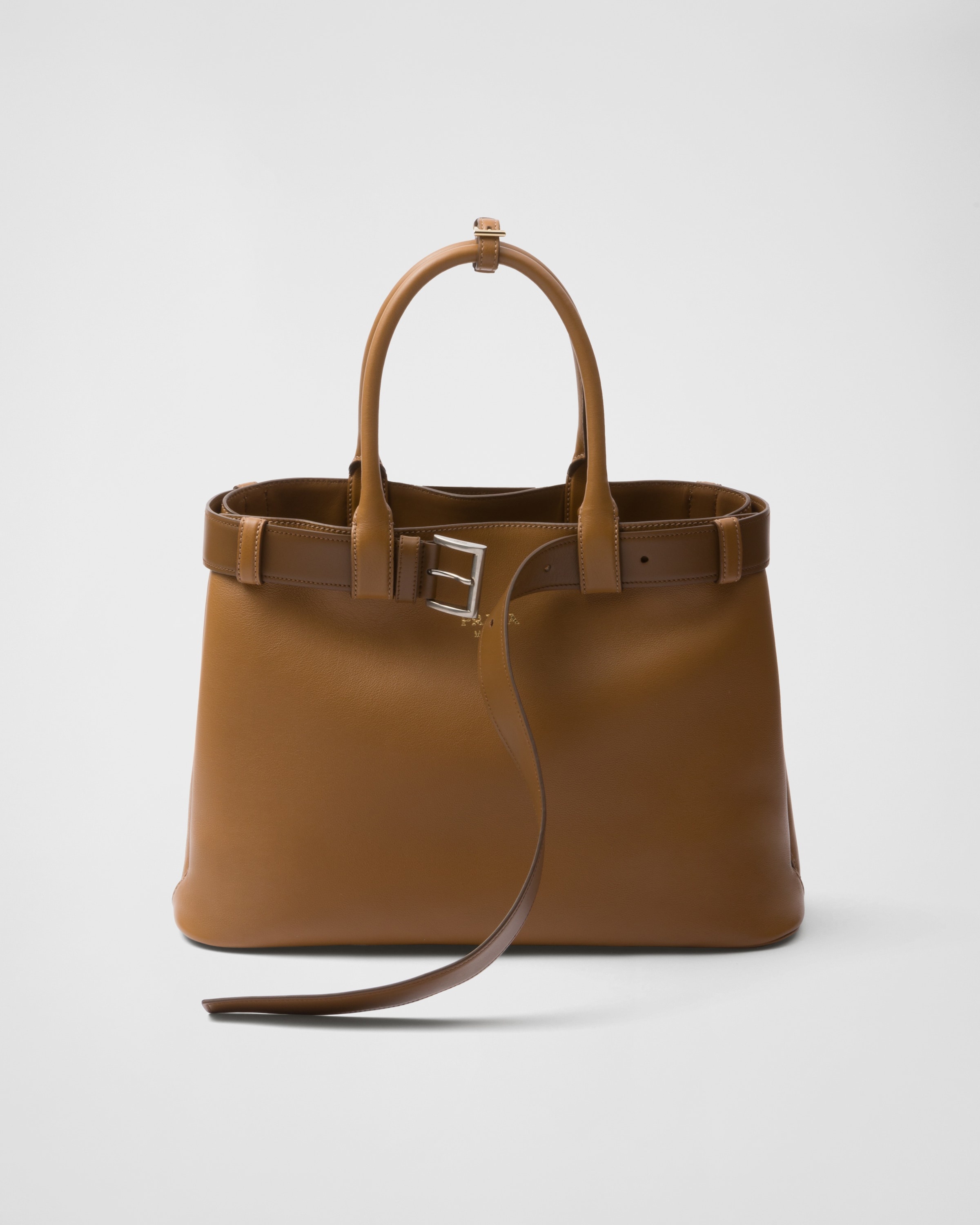Prada Buckle large leather handbag with belt - 1