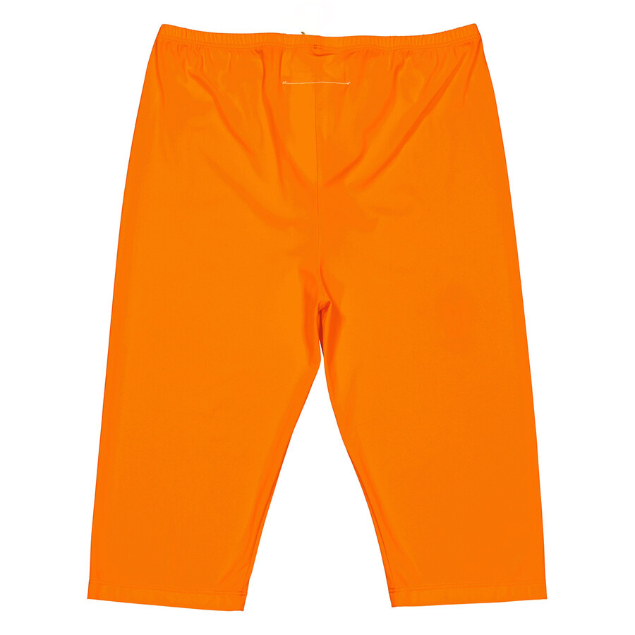 MM6 Ladies Orange Fitted Knee-Length Shorts - 6