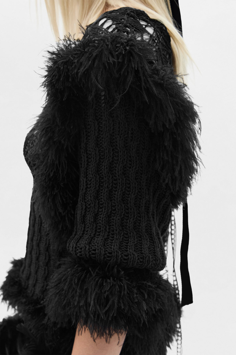 Dudu Scallop Neck Fitted Sweater 7