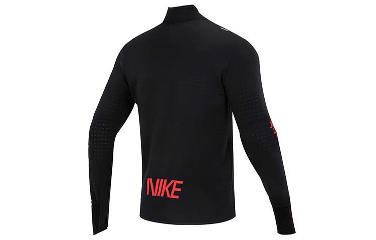 Nike Therma FIT Repel Element Long Sleeves Tee 'Black Red' FD4064-010 - 2