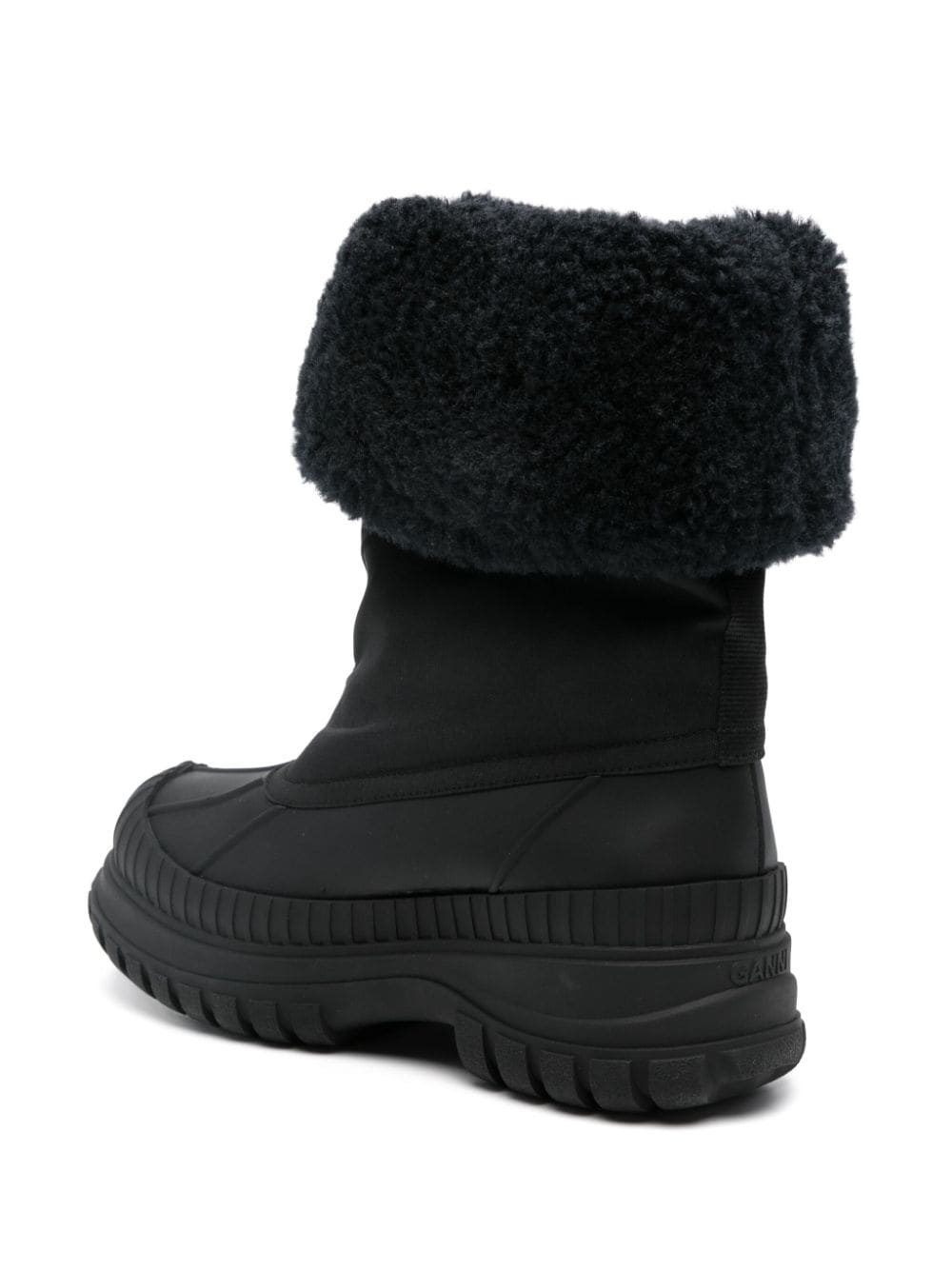 faux-shearling-trim boots - 3