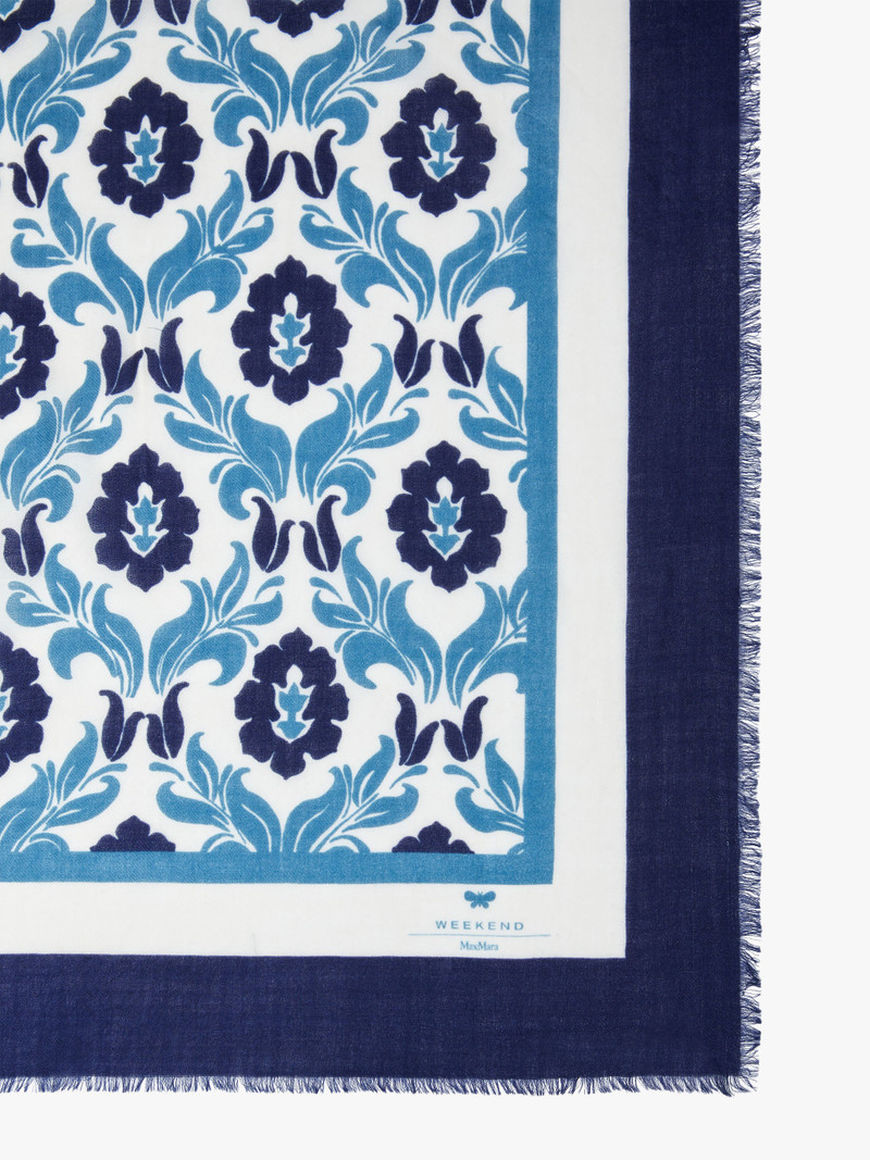 WEEKEND Max Mara PILLY Printed wool shawl outlook