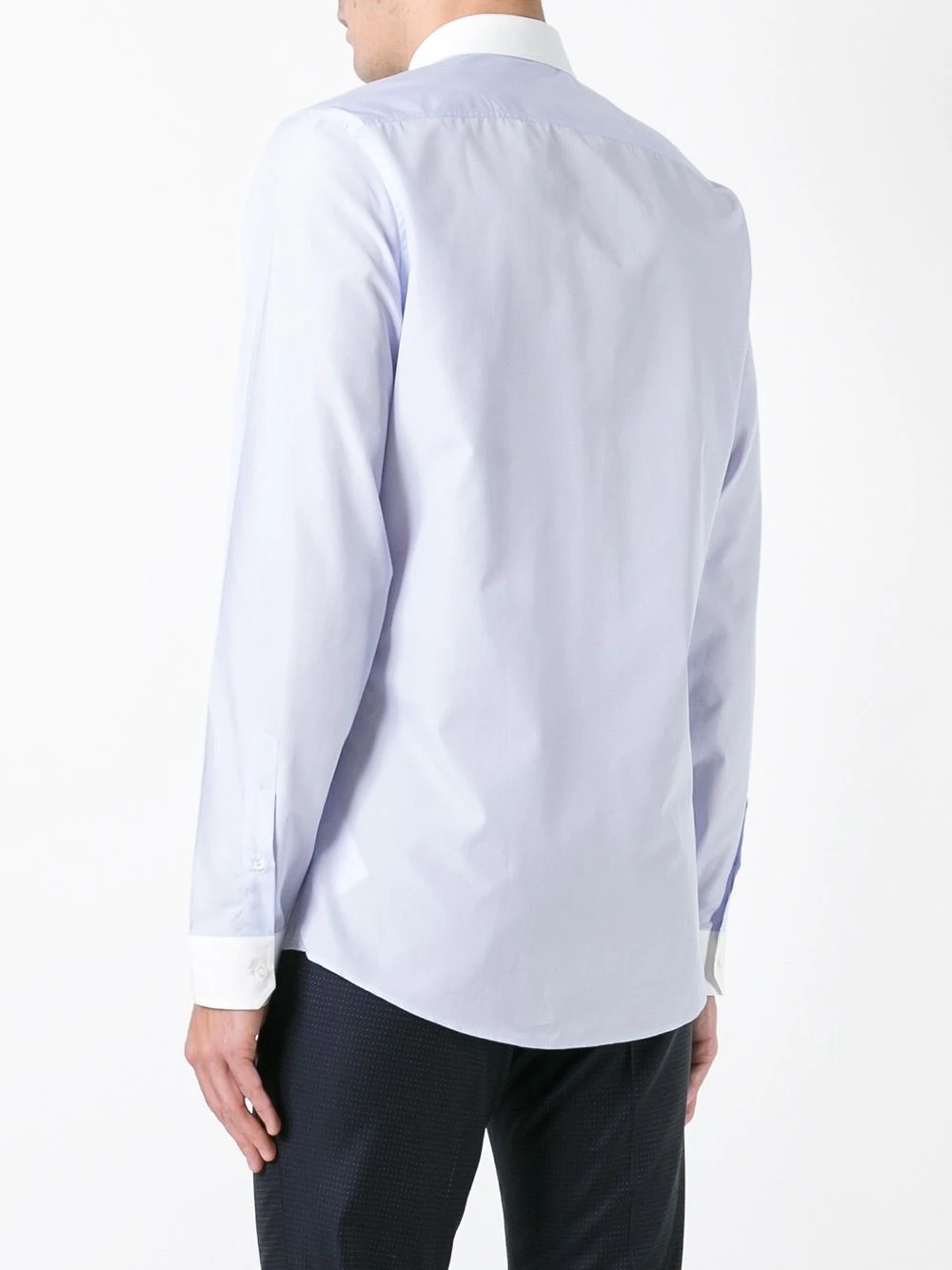 contrast collar shirt - 4