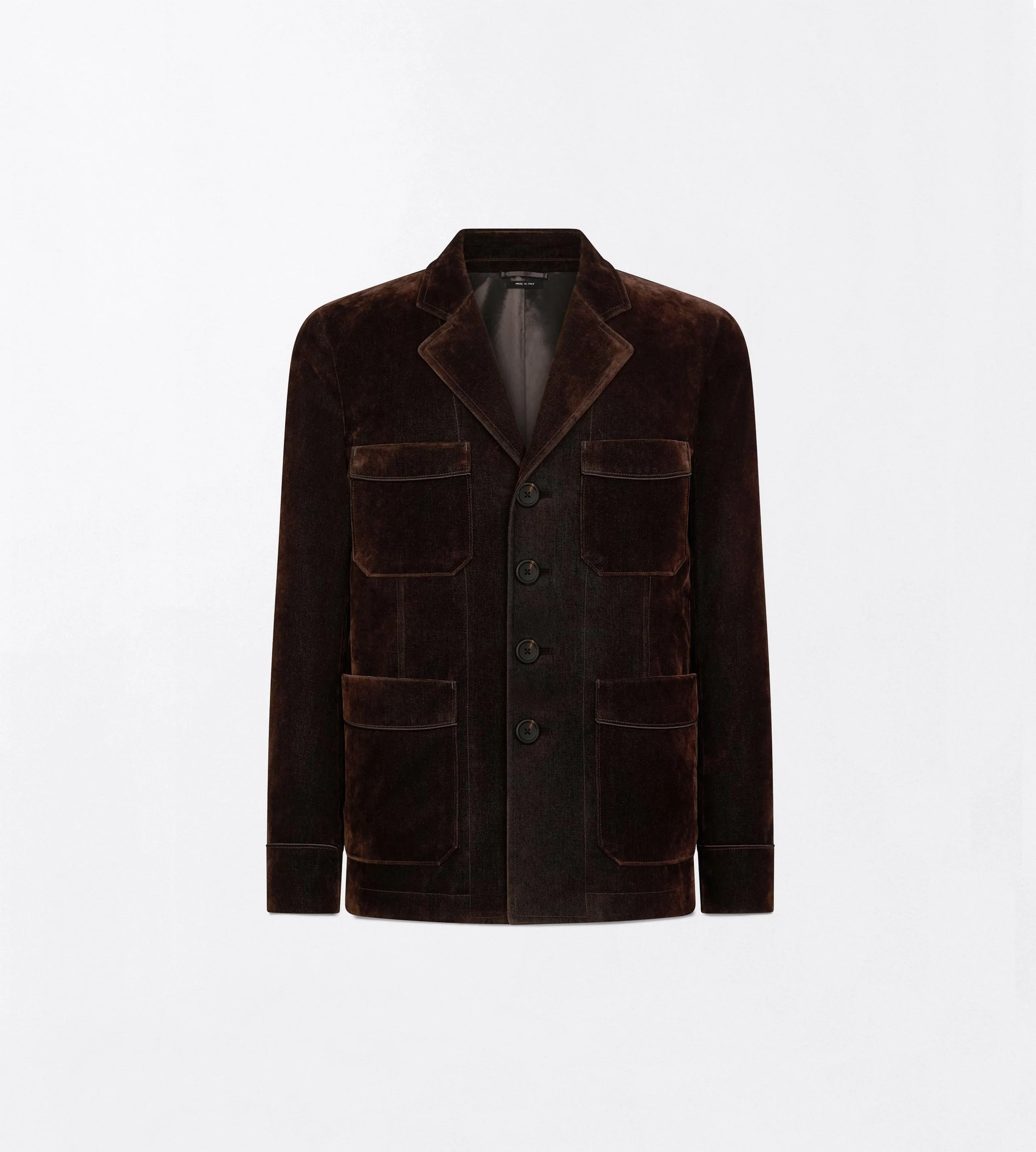 FLOCKED FOUR POCKET JACKET - 1