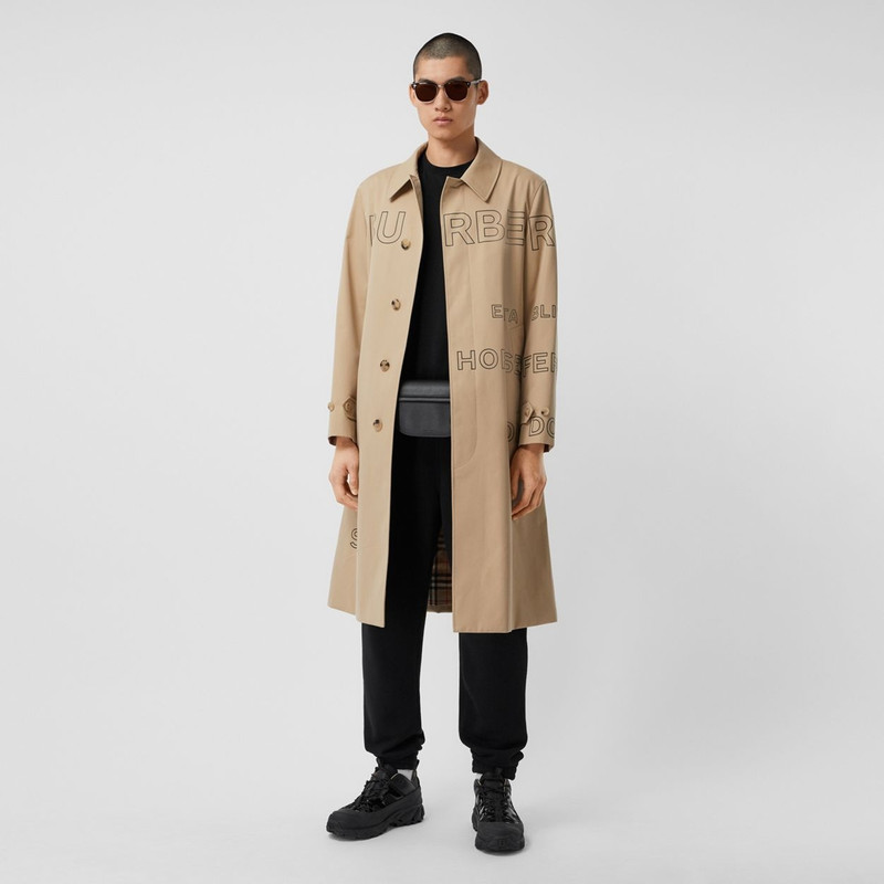 Burberry Horseferry Print Cotton Gabardine Car Coat outlook