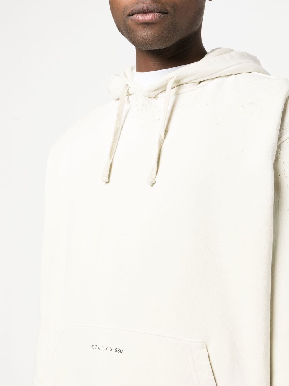 logo-print cotton hoodie - 5