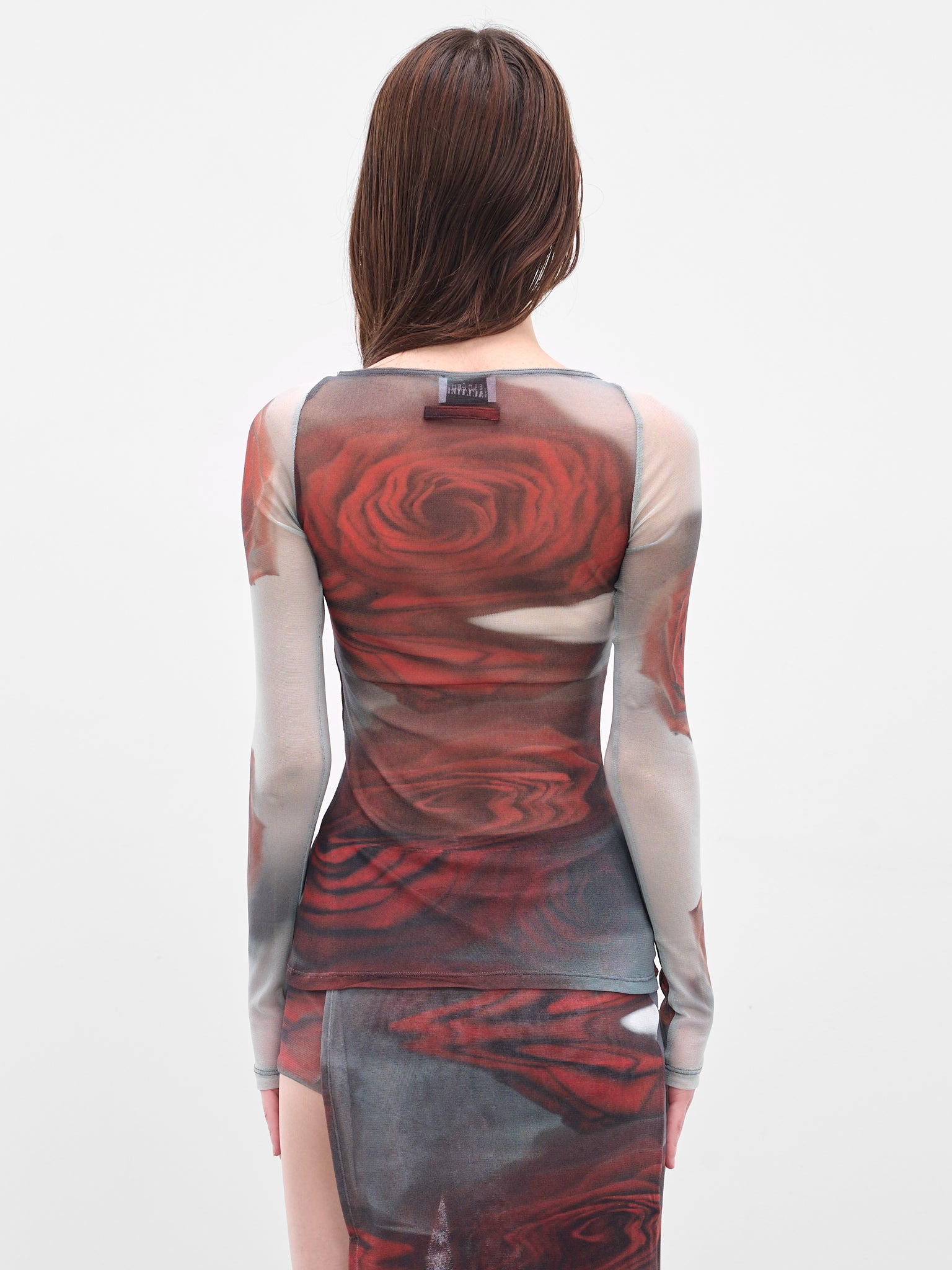 Red Blurry Roses Top - 3