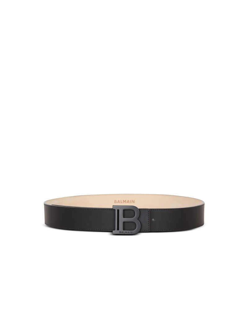 B-Belt rubber-effect leather belt 1