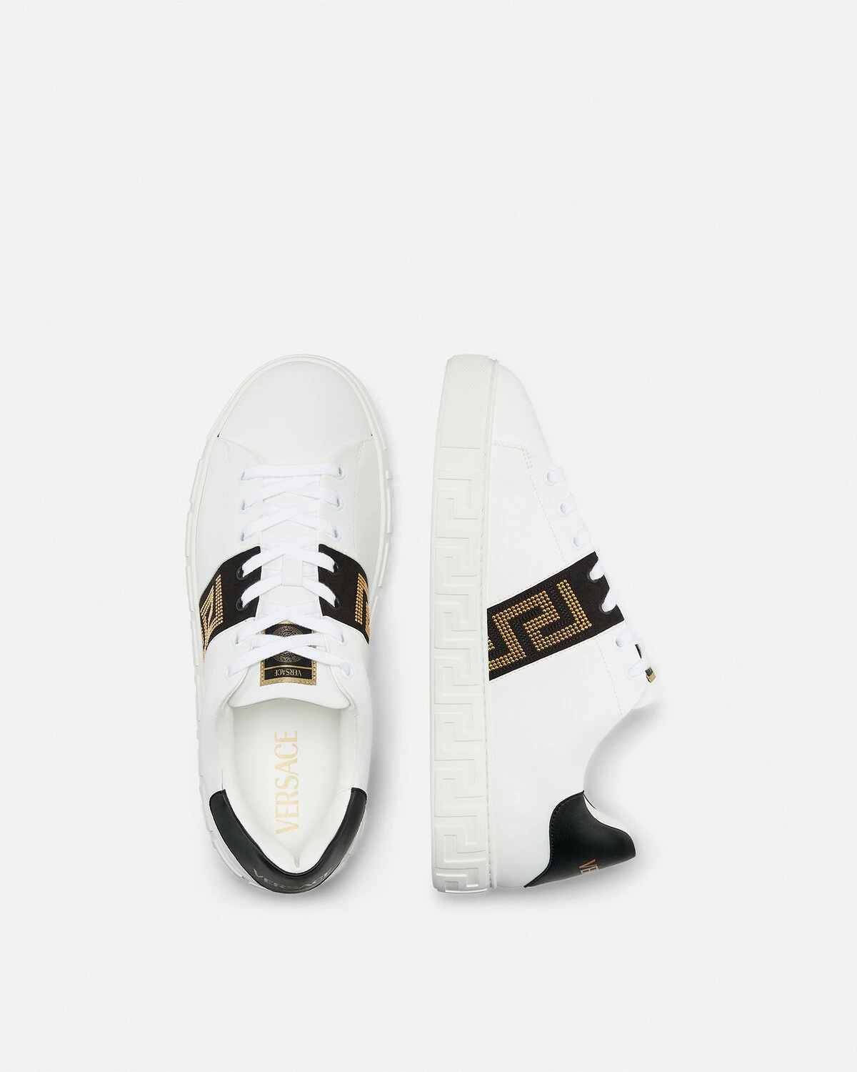 Studded Greca Trainers - 4