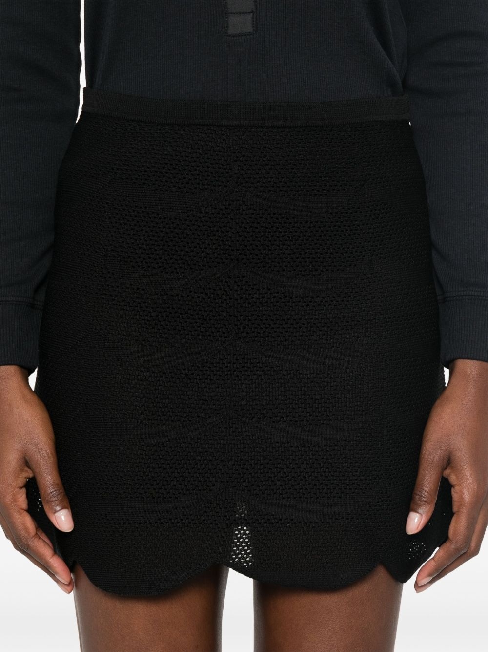 knitted mini skirt - 5