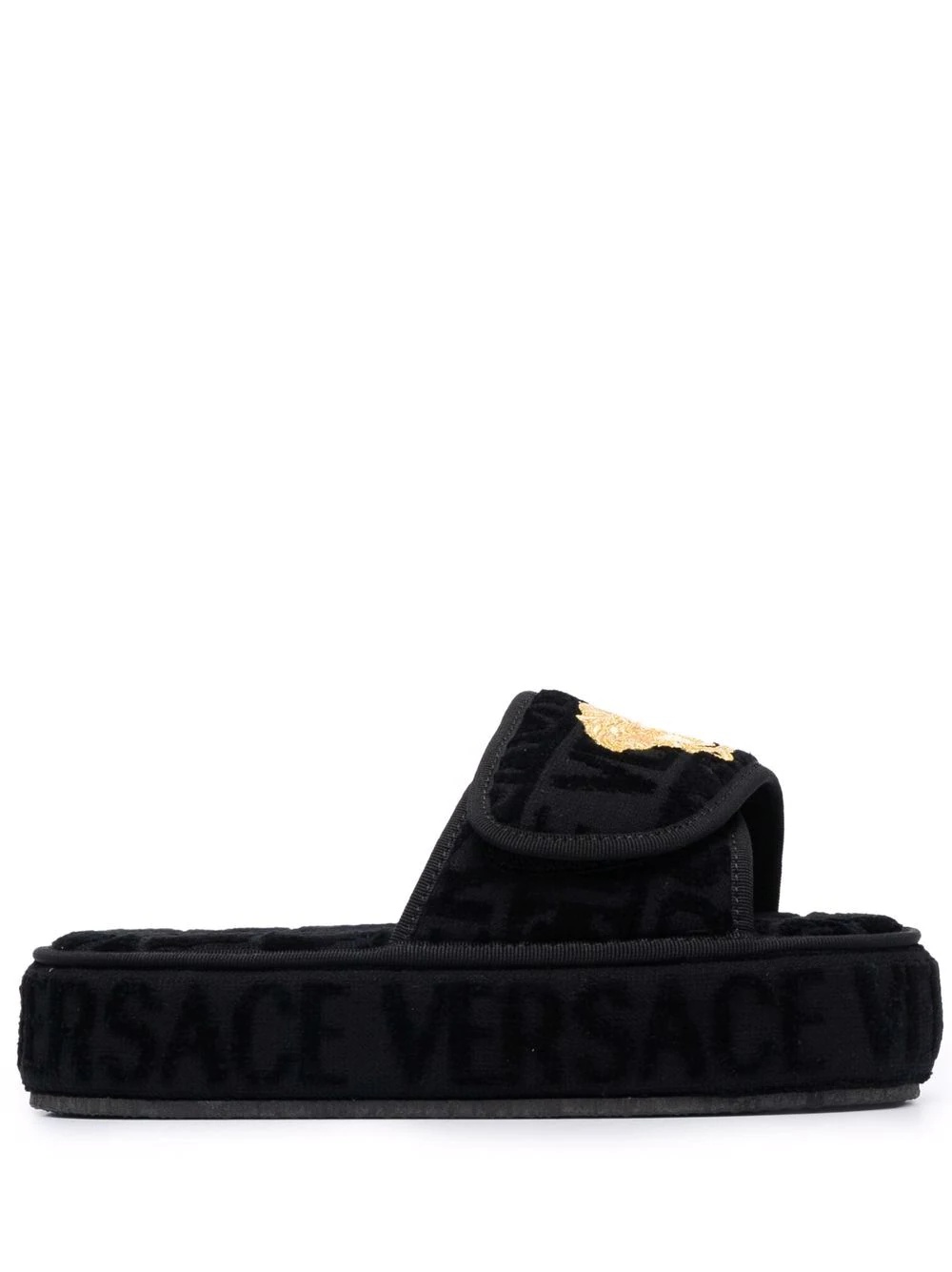 embossed logo platform slides - 1