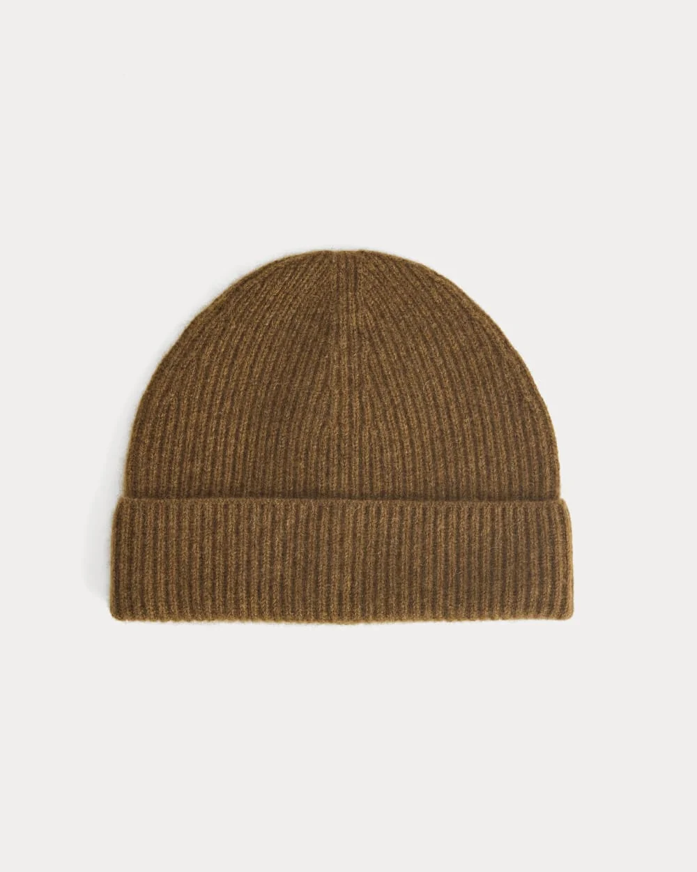 THE CASHMERE RIBBED BEANIE - 1