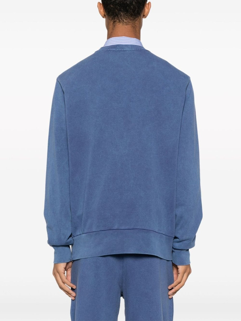 logo-embroidered cotton sweatshirt 4