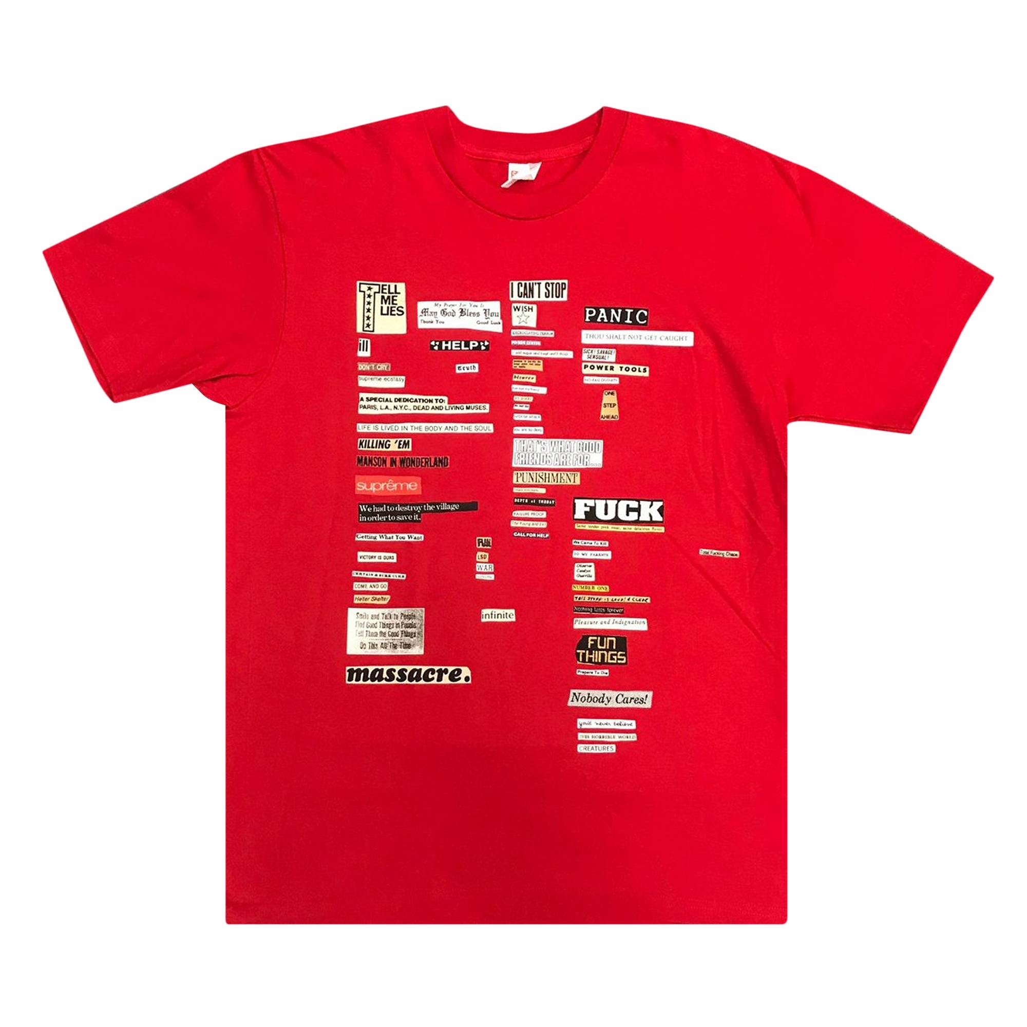 Supreme Cutouts Tee 'Red' - 1