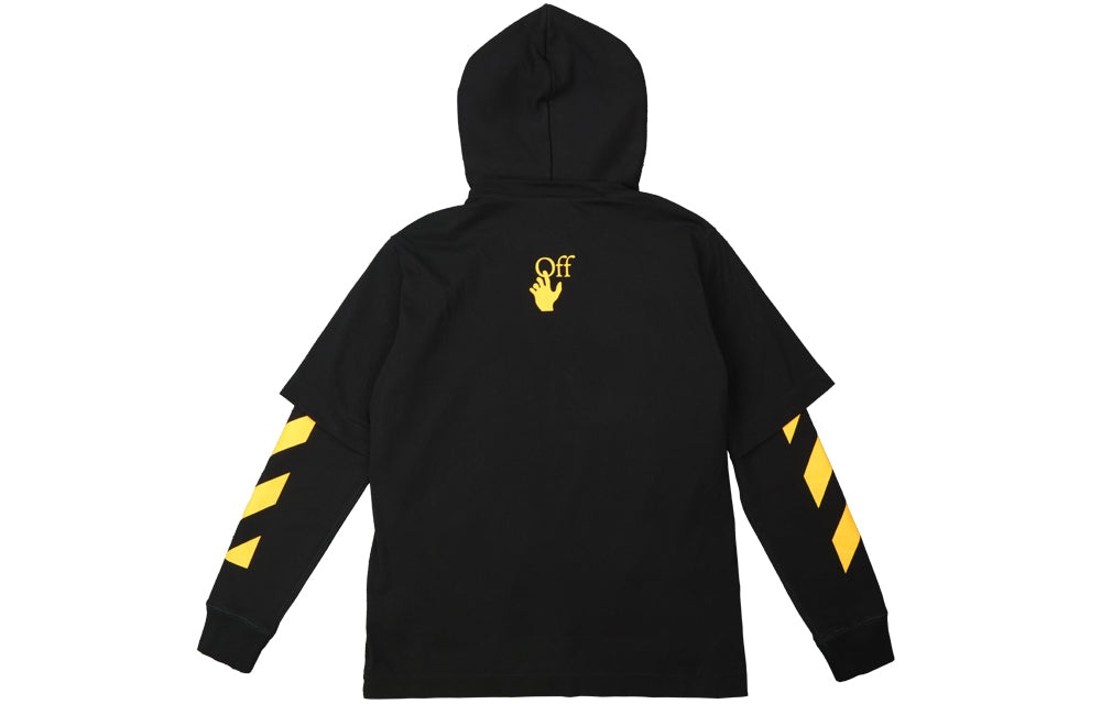 Men's Off-White FW21 Caravaggio Painting Pattern Loose Fit Black OMBB087F21FLE0061084 - 2