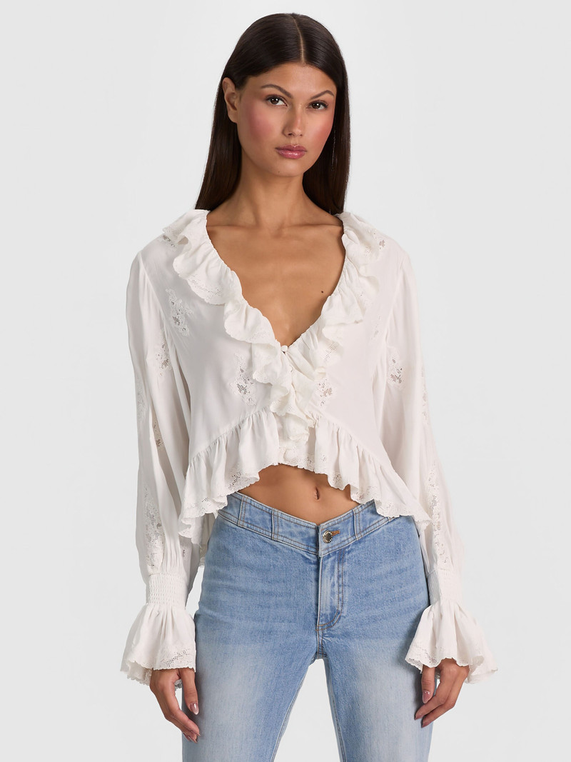 SKYE RUFFLED BLOUSE 2