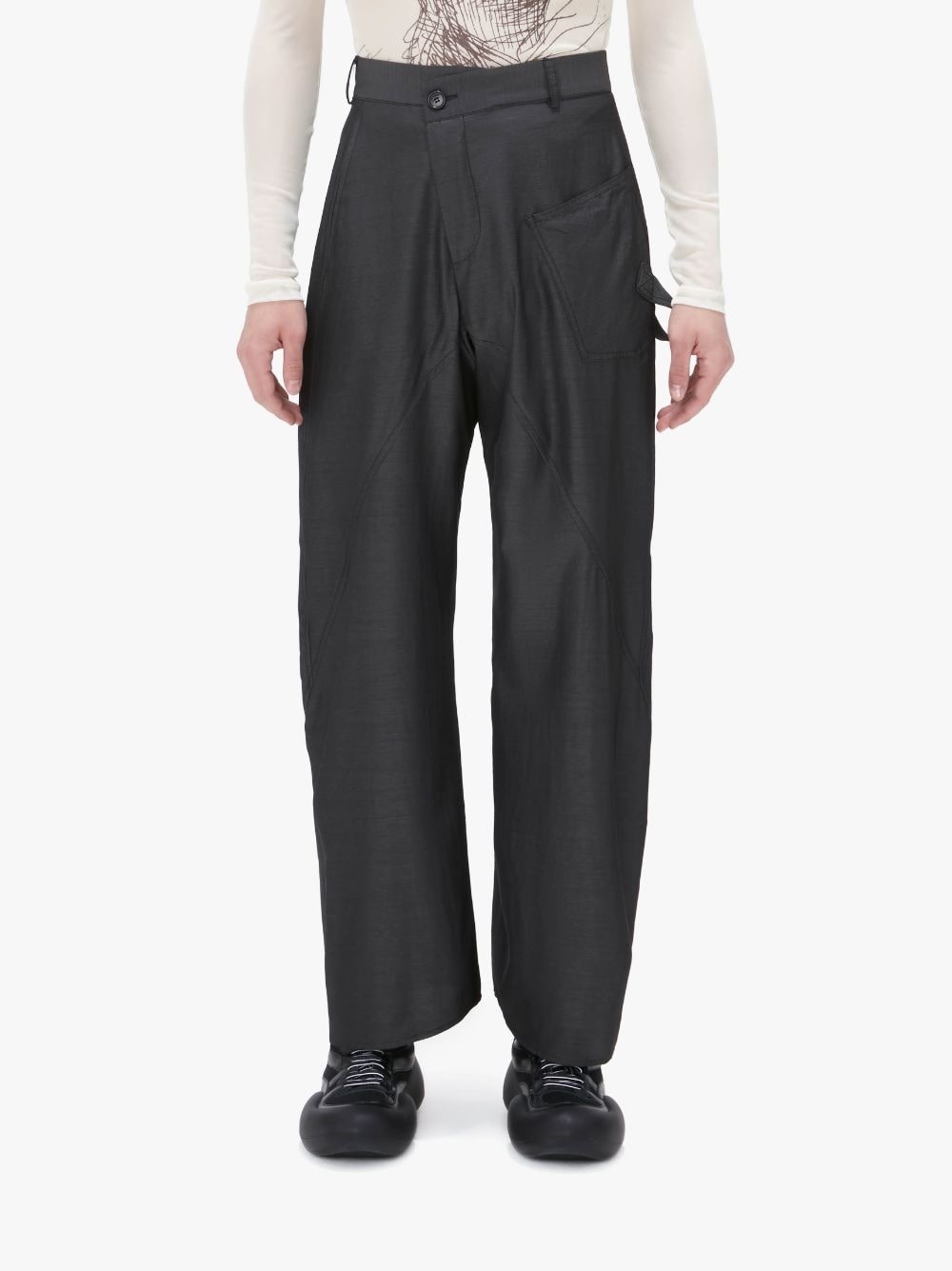 TWISTED WORKWEAR WOOL TROUSERS - 2