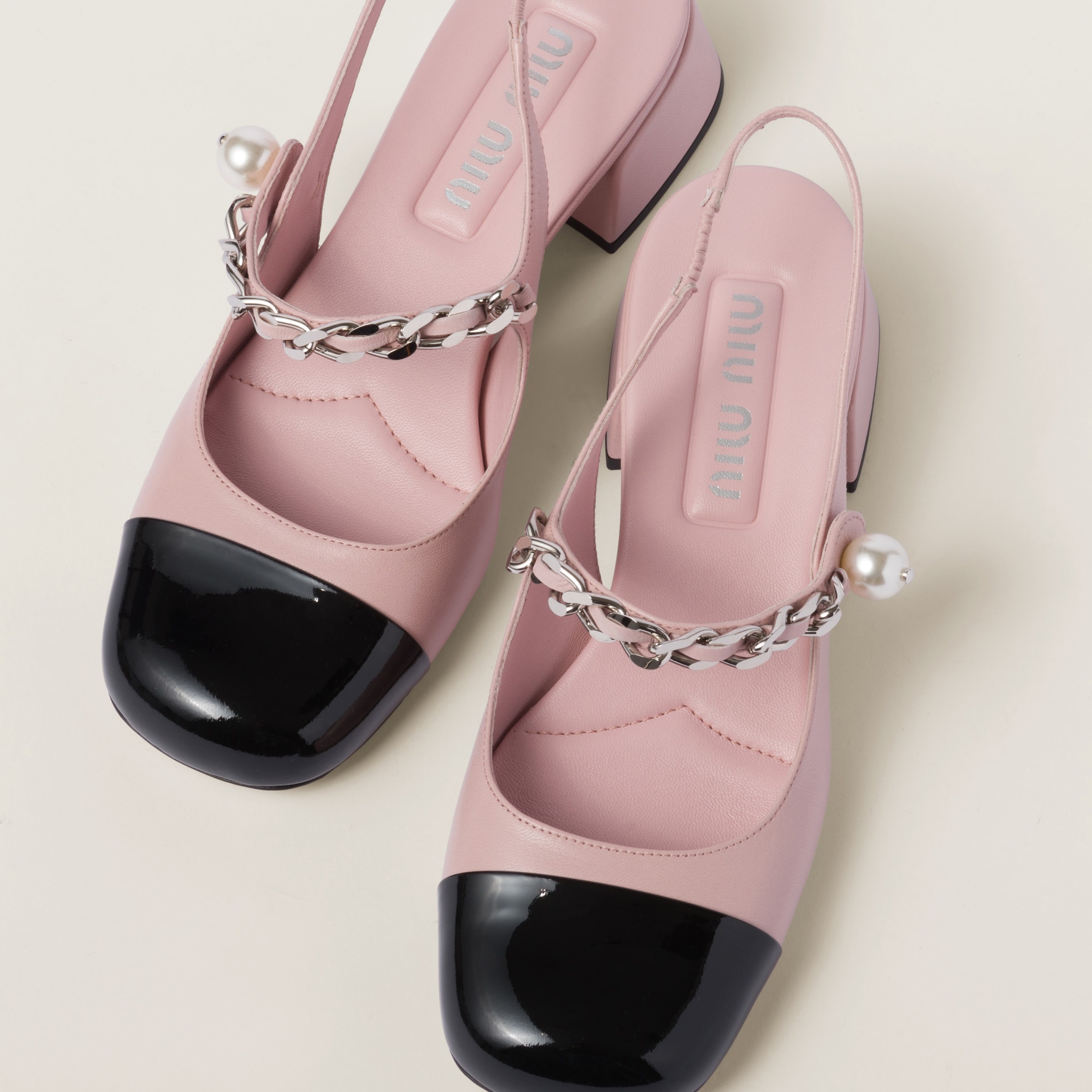 Leather slingback pumps - 3