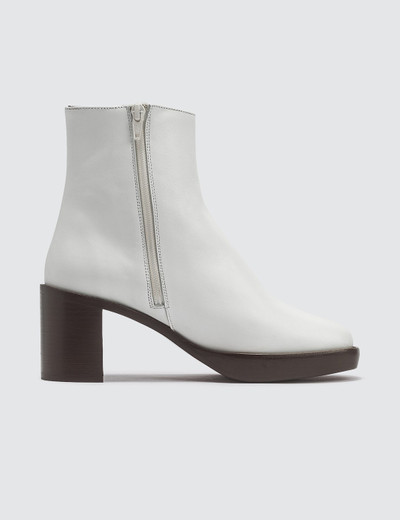 BY FAR ELLEN WHITE LEATHER BOOTS outlook