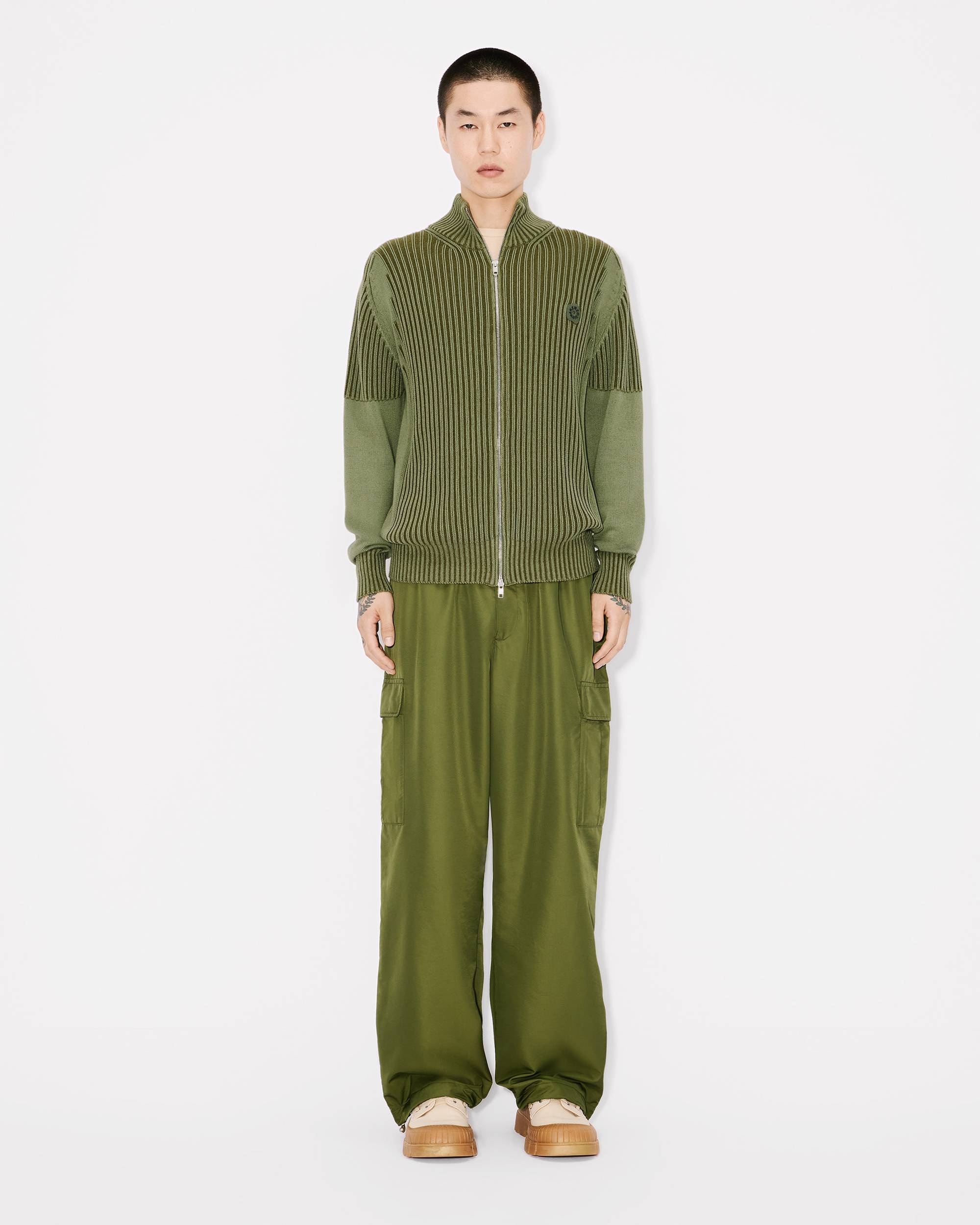 'Boke Flower 2.0' zipped cardigan in cotton and wool - 5