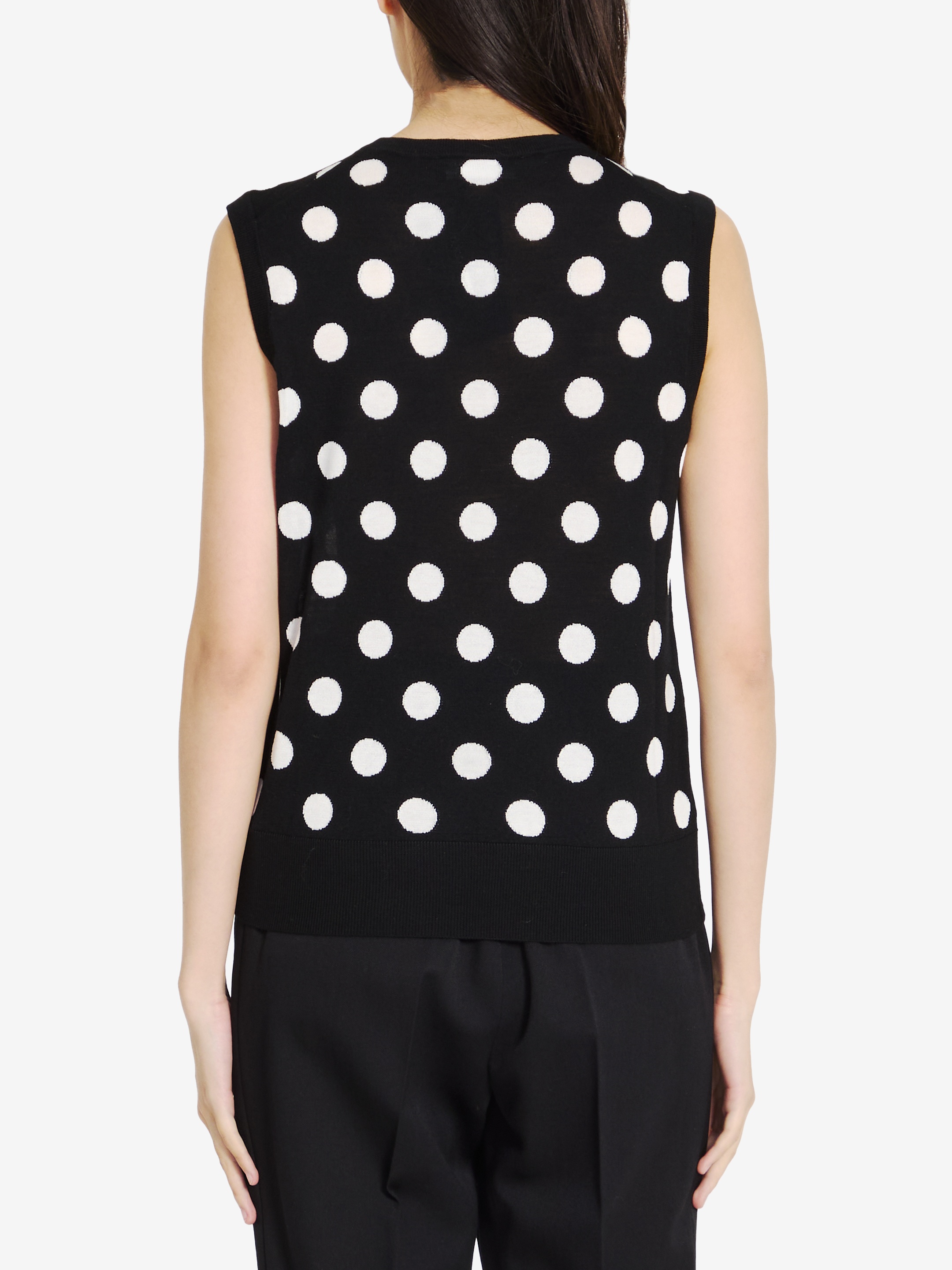 Top with Polka-dot motif - 2