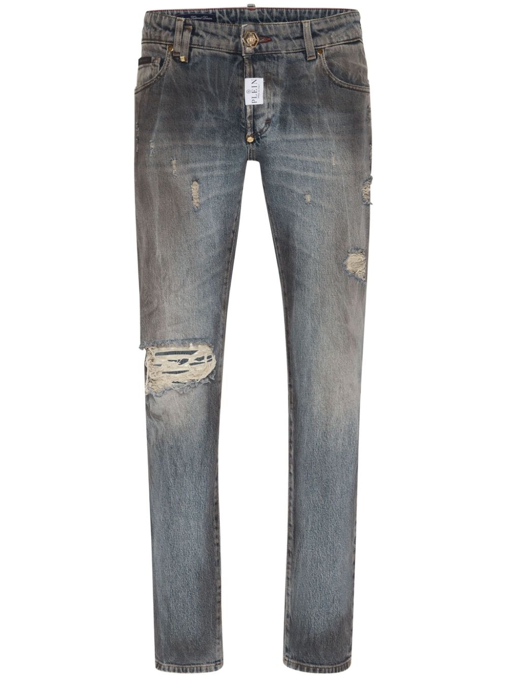 mid-rise slim-fit jeans - 1