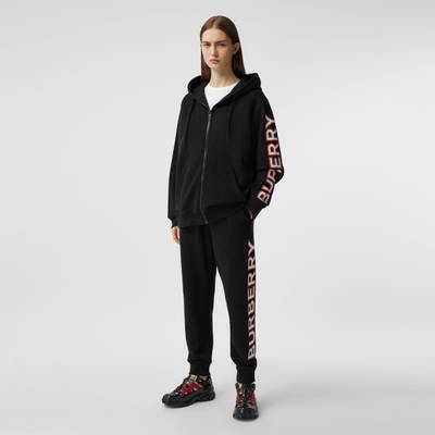 Burberry Logo Print Cotton Jogging Pants outlook