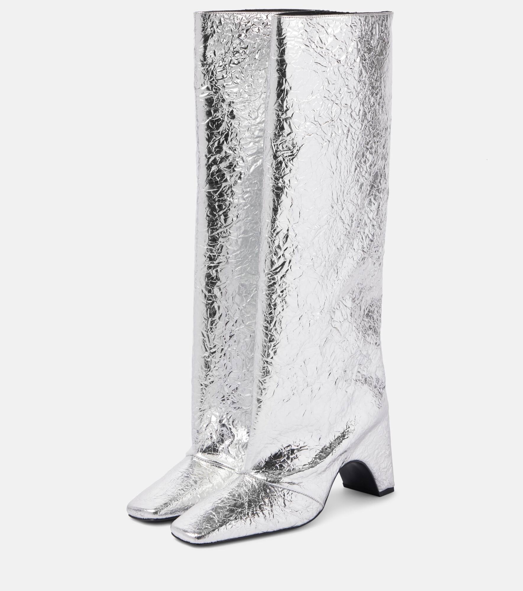 Foil Bridge 85 leather knee-high boots - 4