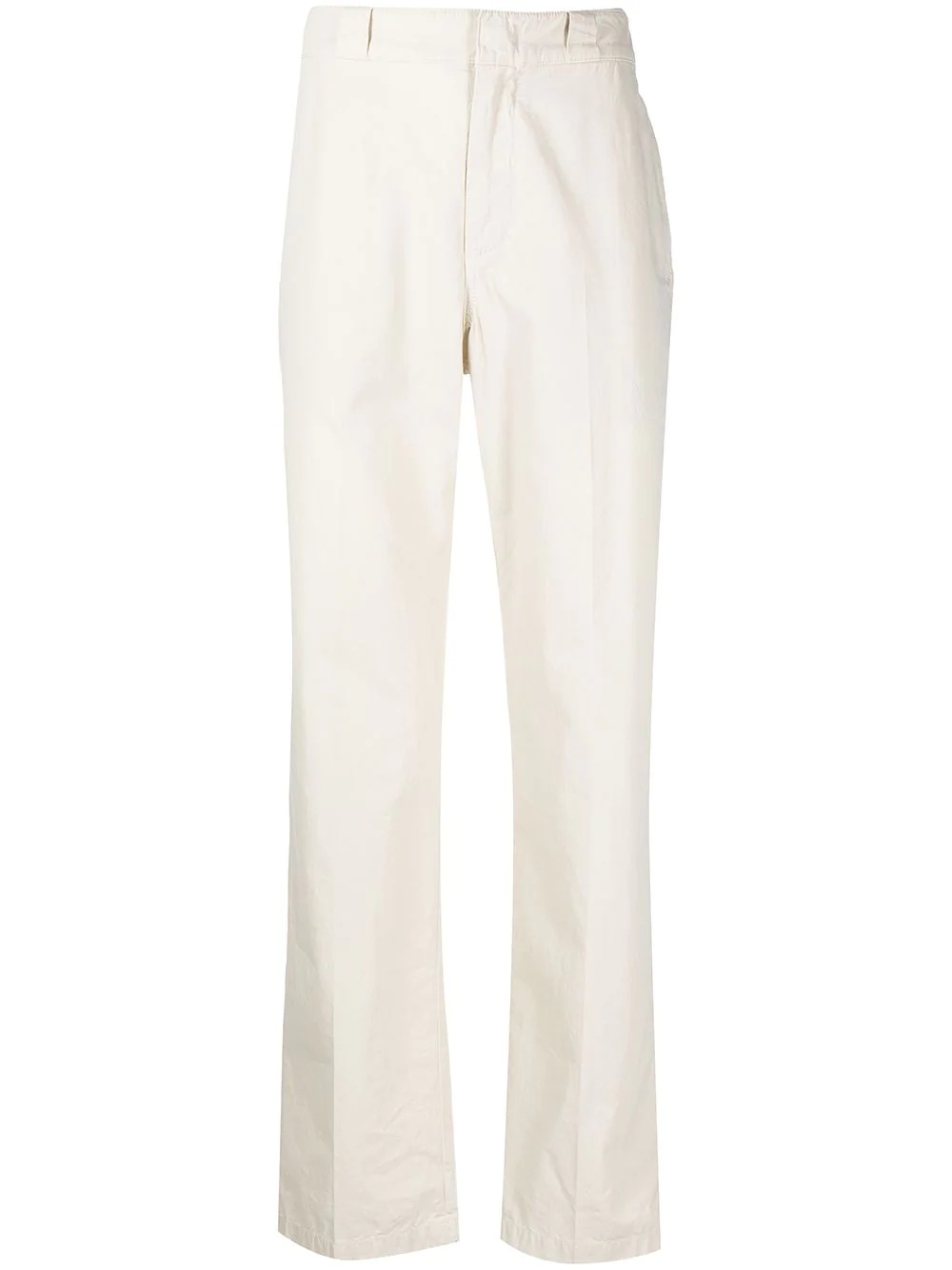 mid-rise straight-leg chinos - 1