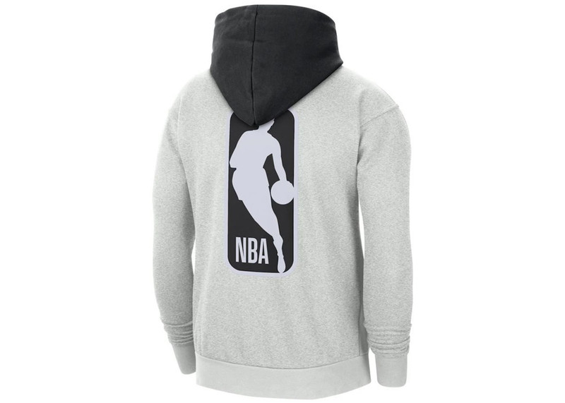 Nike Nike NBA Team 31 Courtside Fleece Pullover Hoodie Heather Grey outlook