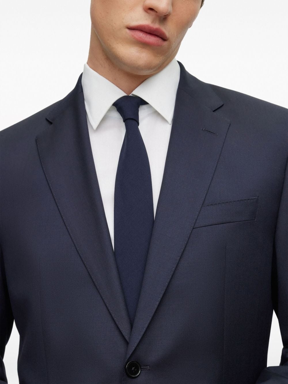 single-breasted fitted blazer - 5
