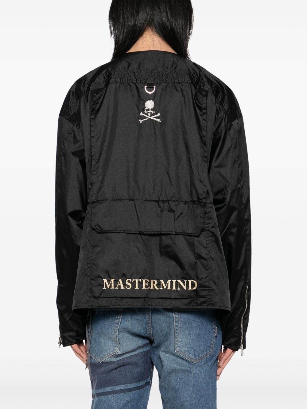 skull-print jacket - 4