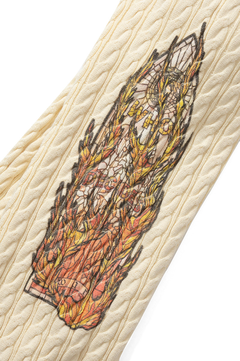 WHO DECIDES WAR FLAME GLASS CABLE KNIT LOUNGE PANTS outlook