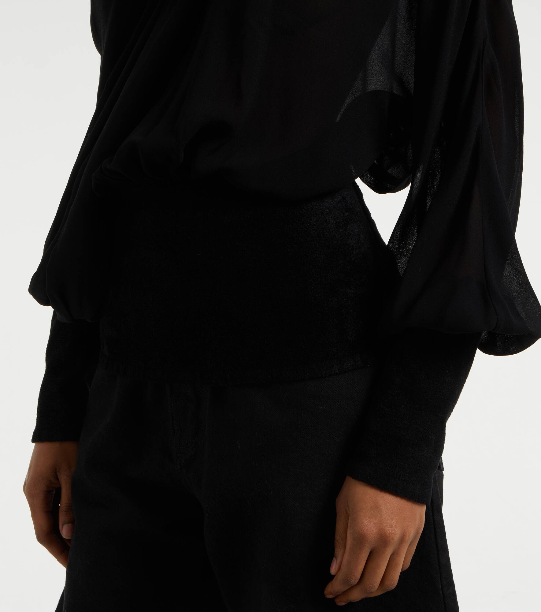 Draped georgette blouse - 5
