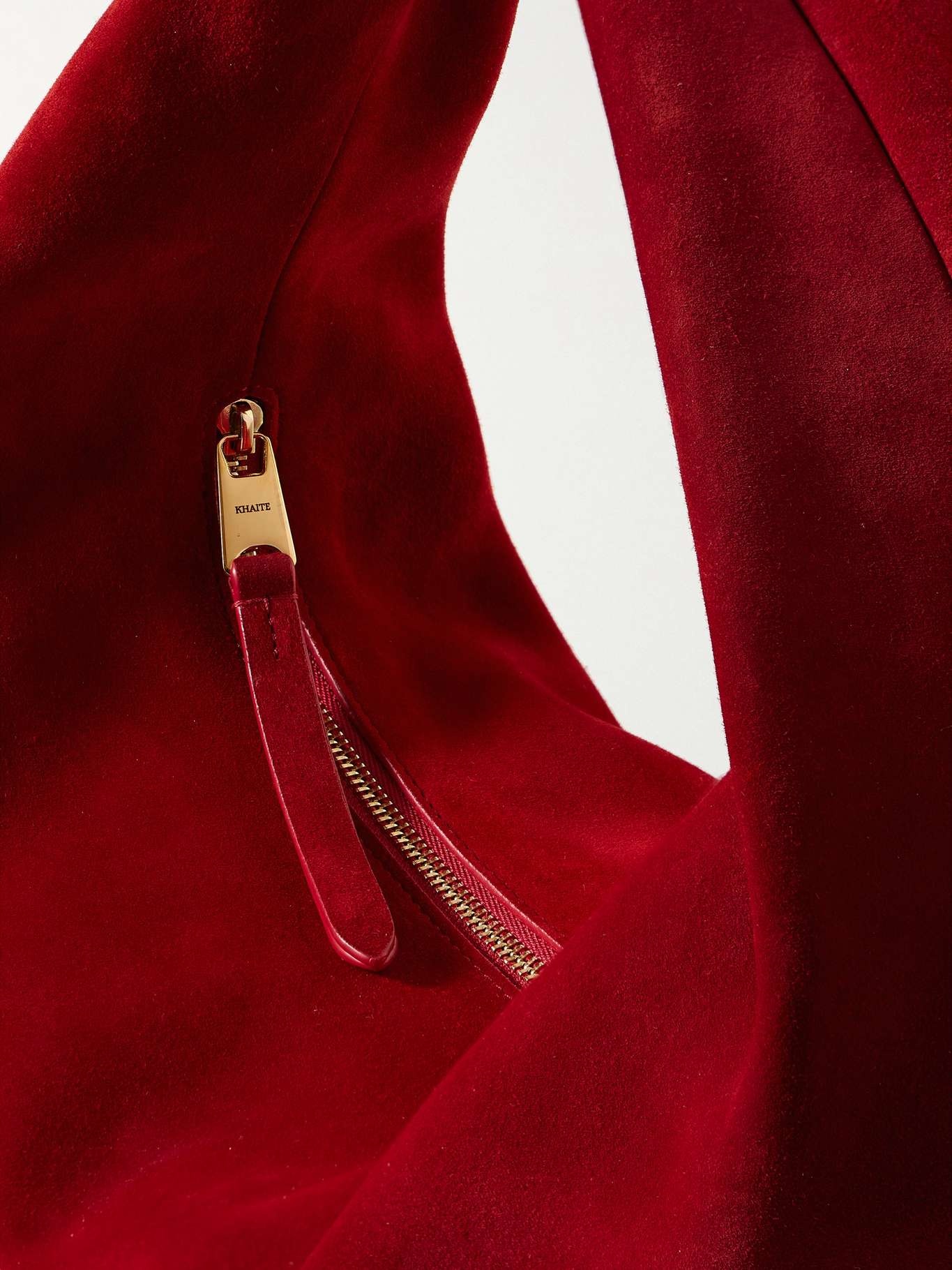 Olivia medium suede tote Red - 4
