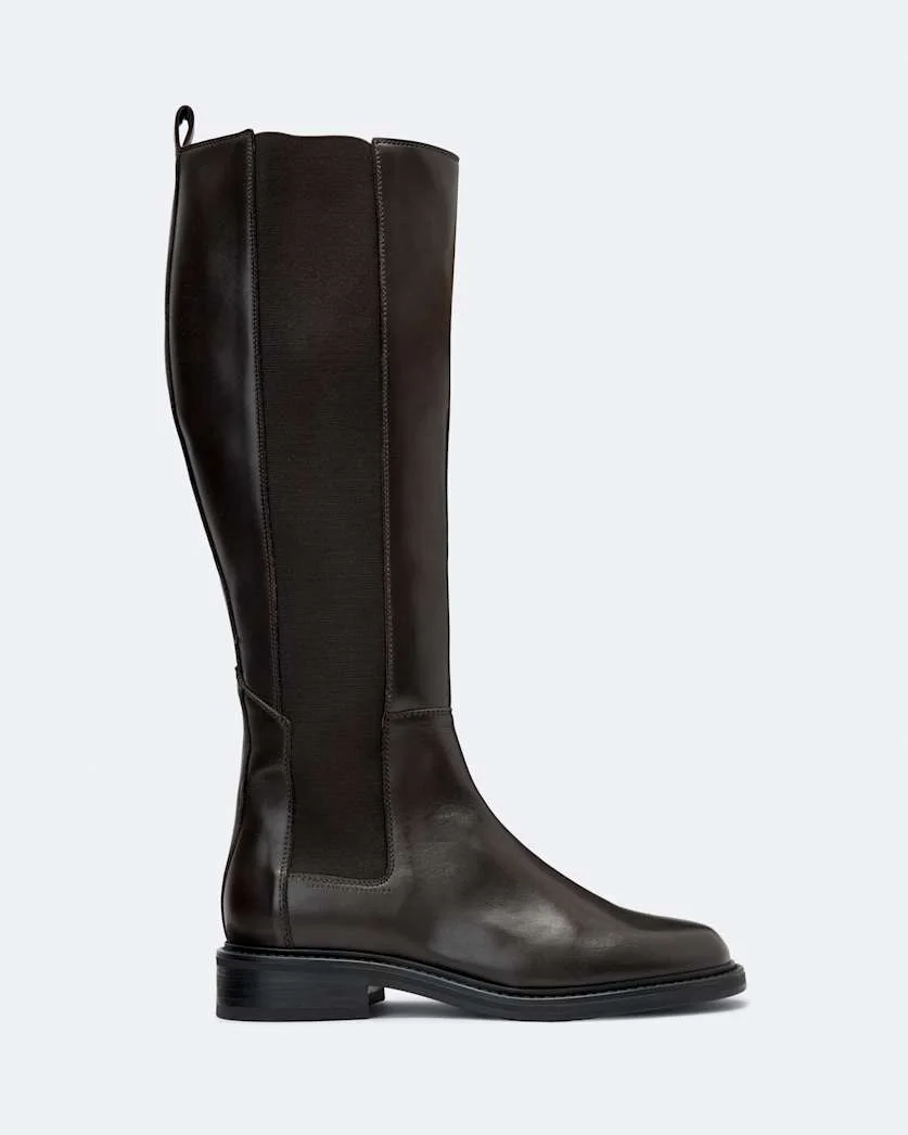 BALES KNEE-HIGH LEATHER CHELSEA BOOTS - 1