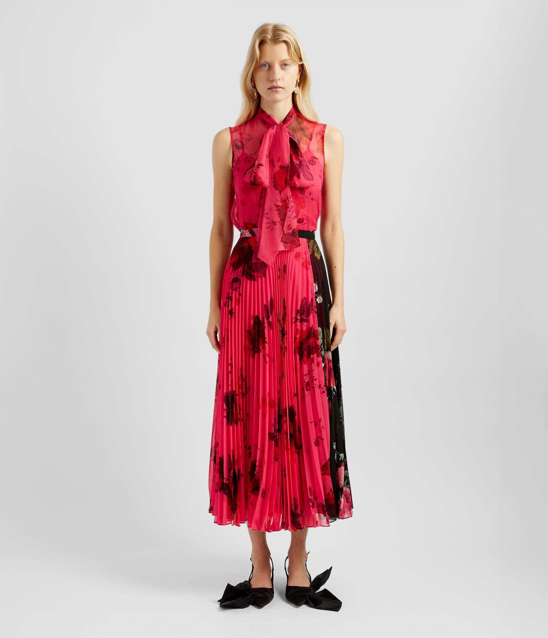 PLEATED MIDI SKIRT - 2