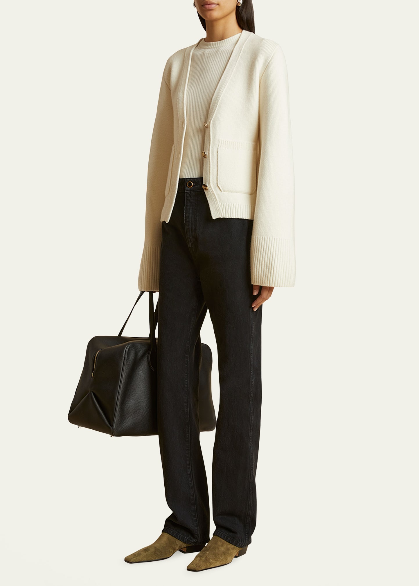 Scarlet Cashmere Cropped Cardigan - 2